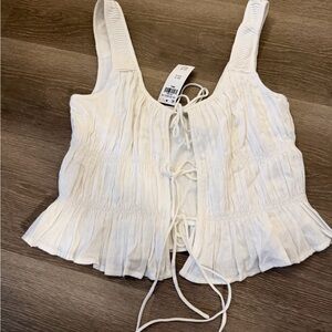 Abercrombie and Fitch White Lace Top